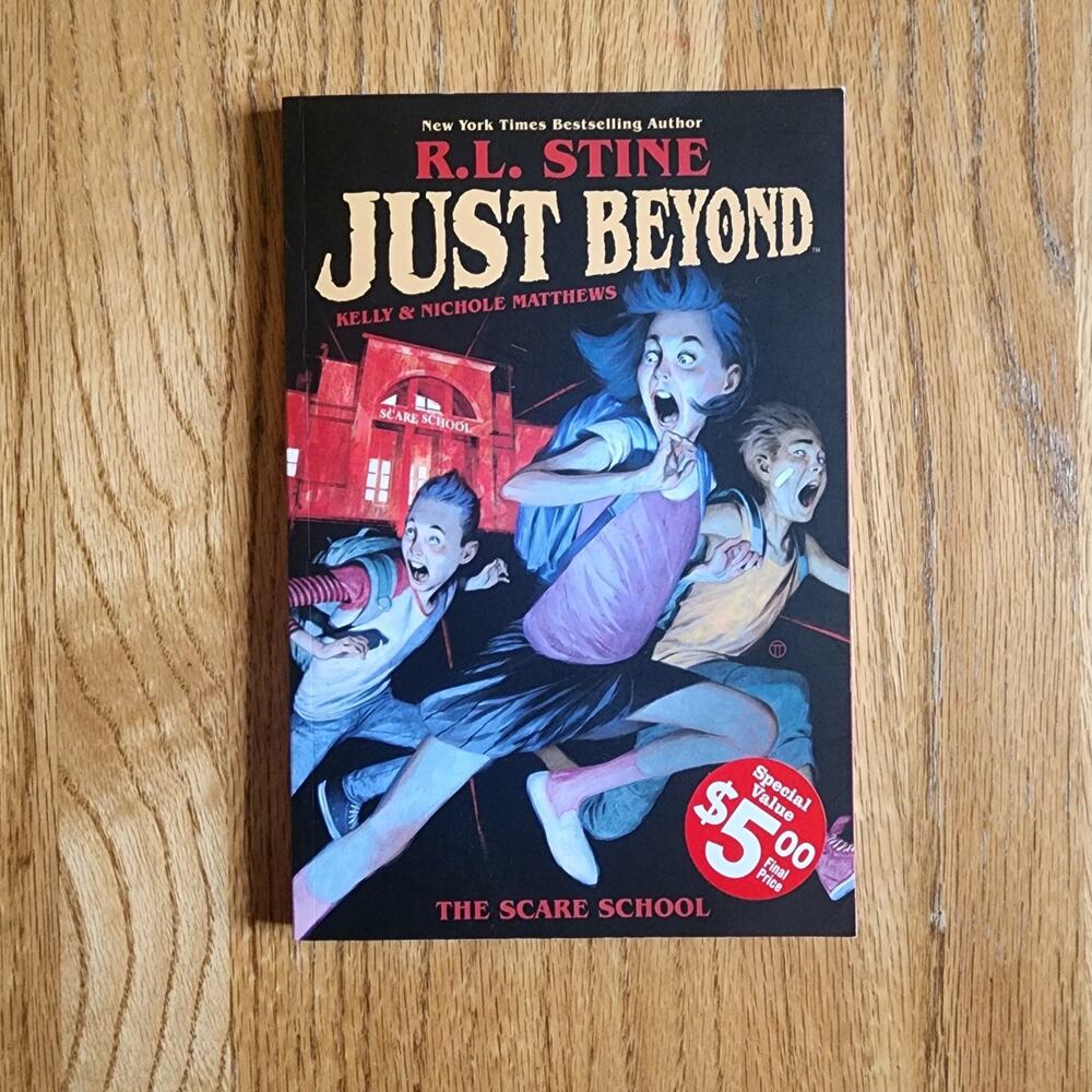 Just Beyond The Scare School by R.L. Stine Paperback Children's Graphic Novel